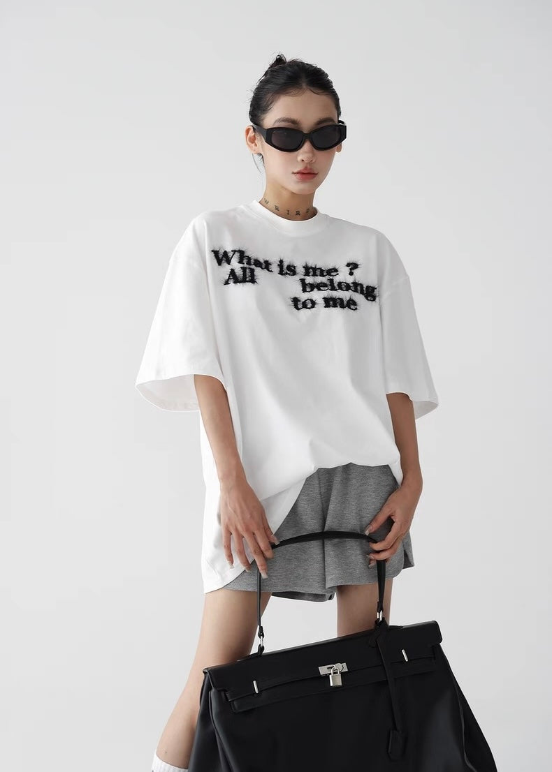 Loose casual round neck short sleeve T-shirt / AS1260