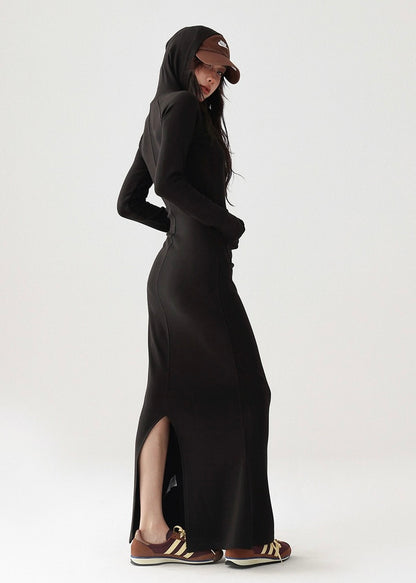 Hood Maxi Length Dress / AS1196 