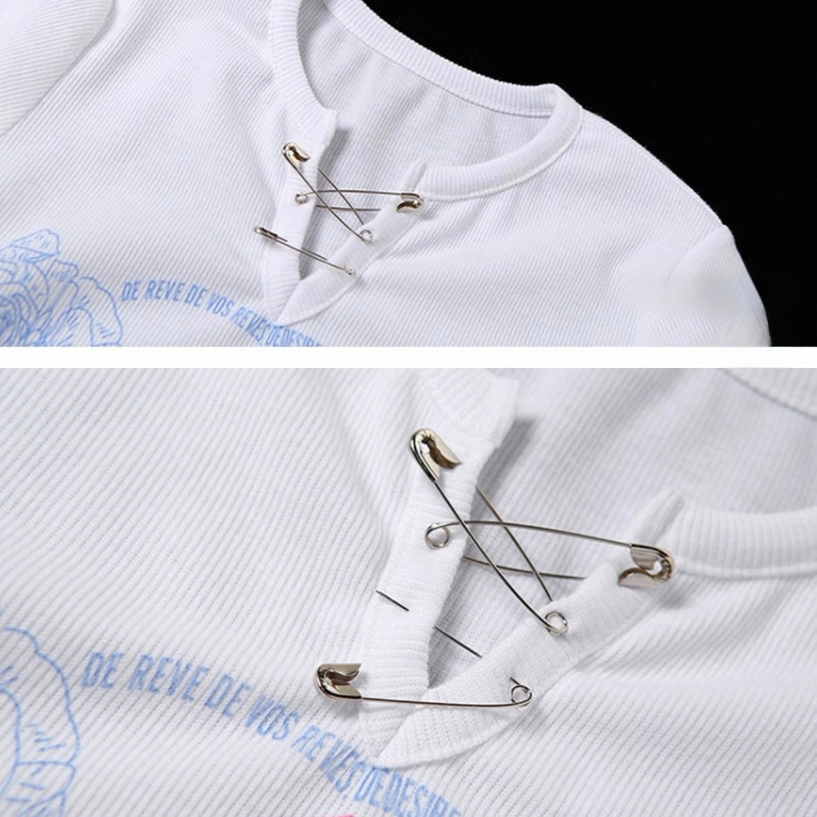 クロップド半袖Tシャツ / VO1254