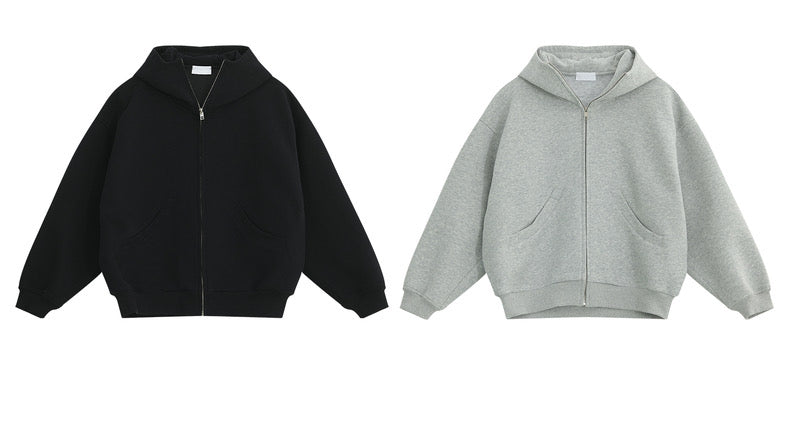 padded hooded zip sweatshirt / AS1145 