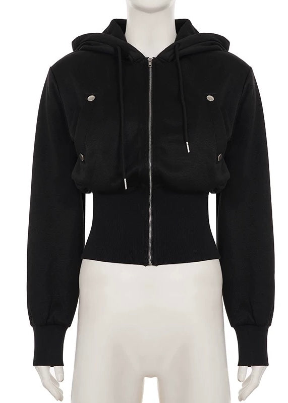 クロップドジップフーディー / VO1298