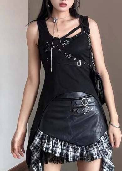 パンクリベットヘムトップス / vo1294