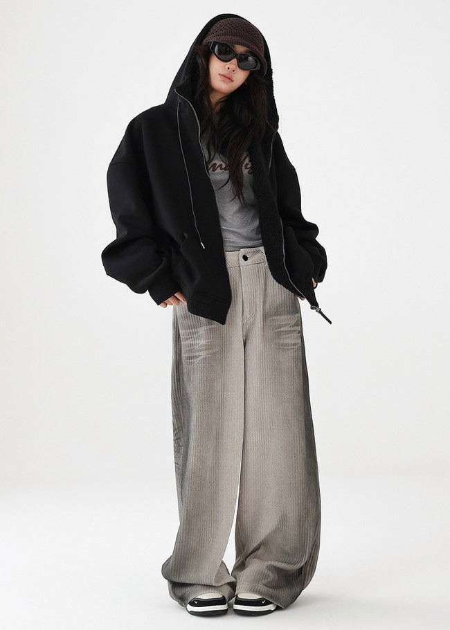 fleece parka jacket / AS1197 