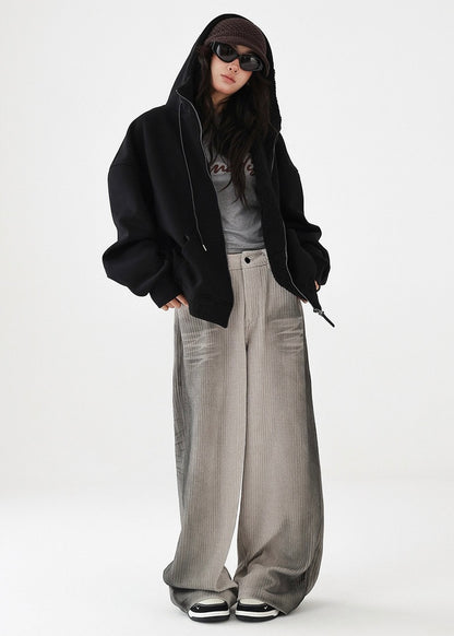 fleece parka jacket / AS1197 
