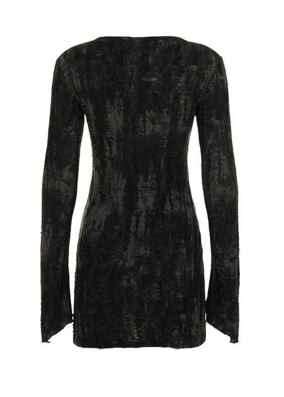 ヴィンテージ絞り染めミニワンピース / VO1303