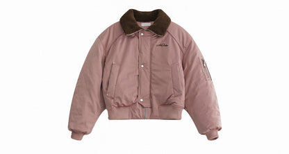 padded stand collar jacket / AS1159 