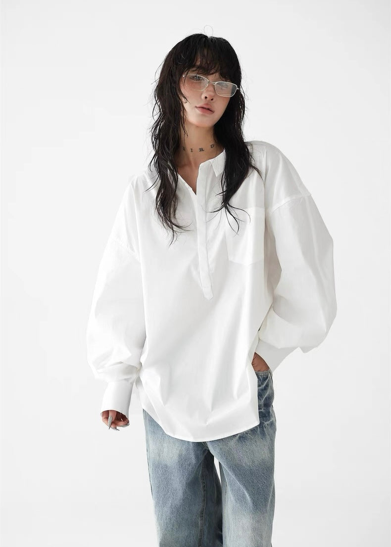 Loose long sleeve pullover / AS1297