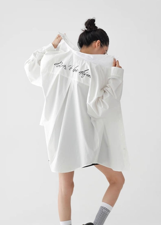 Loose Casual White Shirt / AS1265