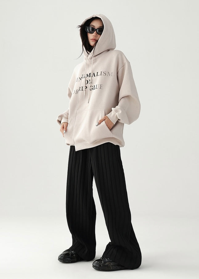 Loose straight wide pants / AS1201 
