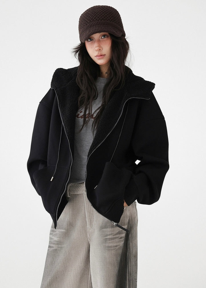 fleece parka jacket / AS1197 