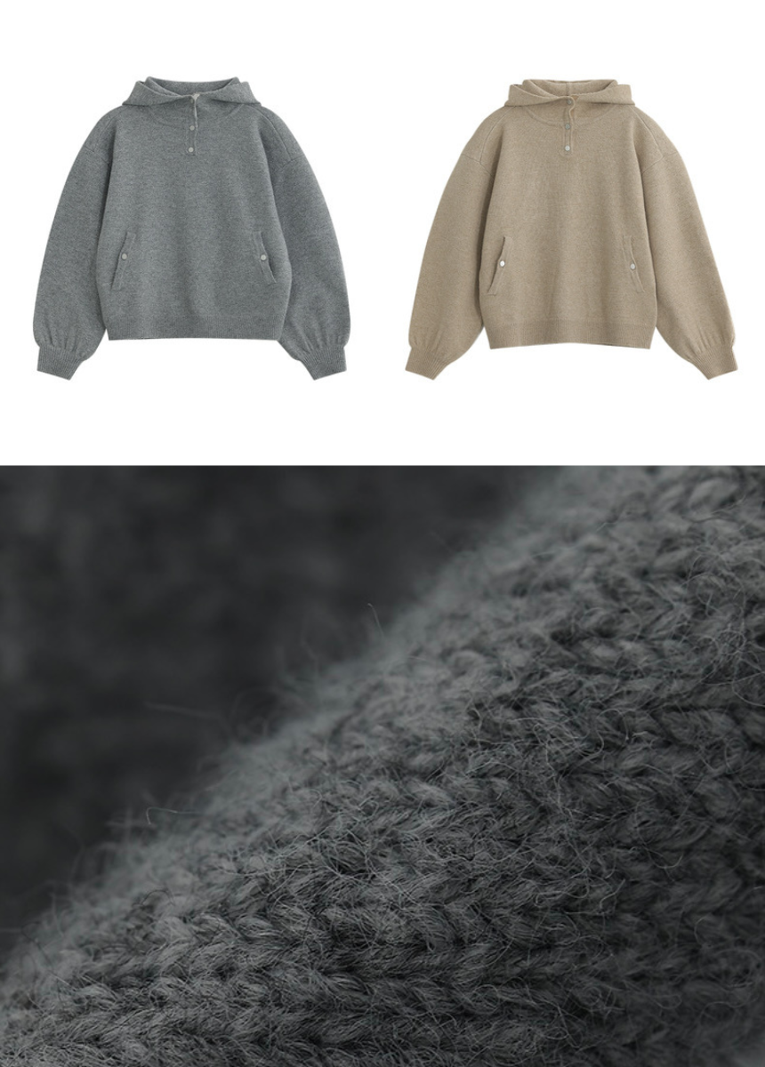 turtleneck pullover hoodie / AS1183 