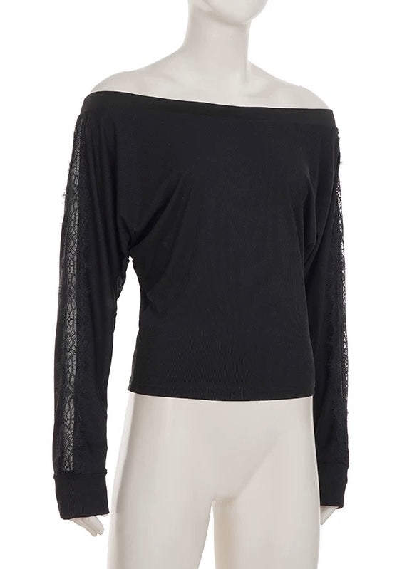 サイドレース長袖Tシャツ / VO1307