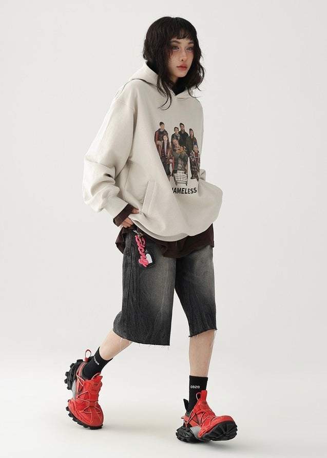 American retro pullover hoodie / AS1209 