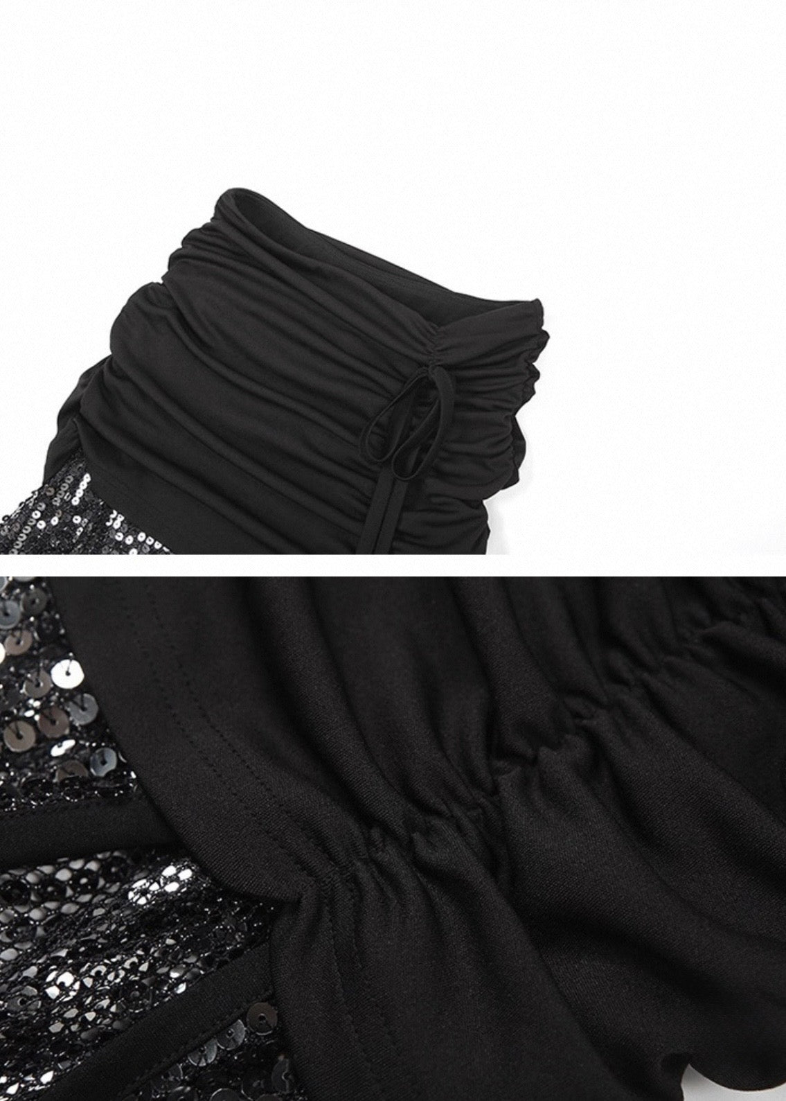 スパンコールミディスカート / VO1312