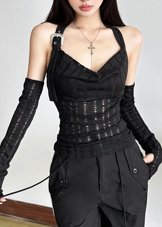 バックレスホルタートップス / vo1290