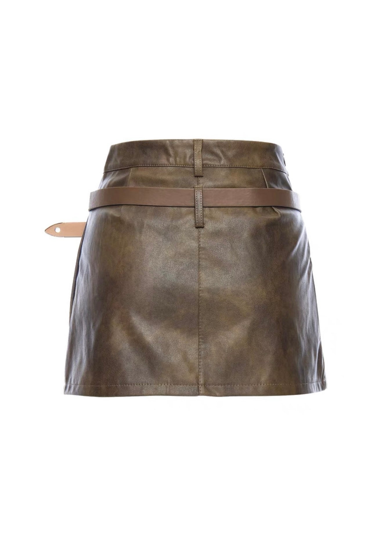 ベルト付きPUレザースカート / VO1240