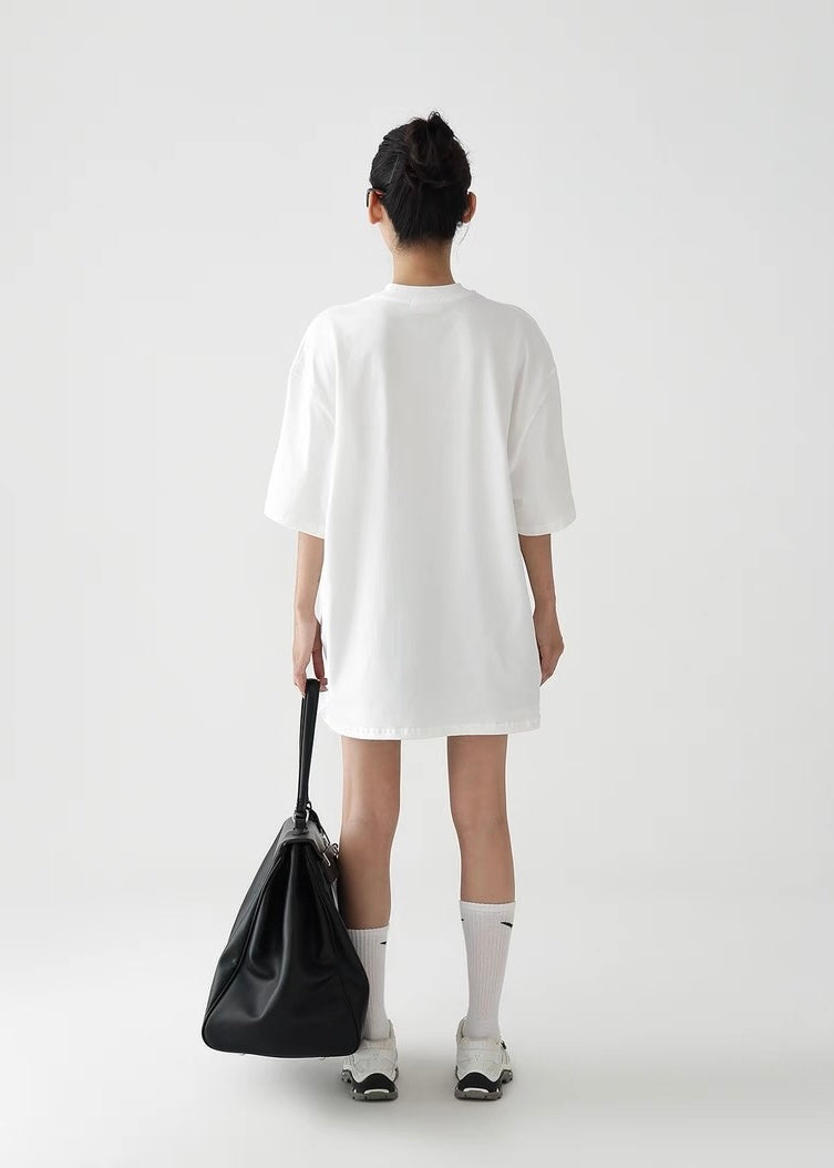 Loose casual round neck short sleeve T-shirt / AS1260