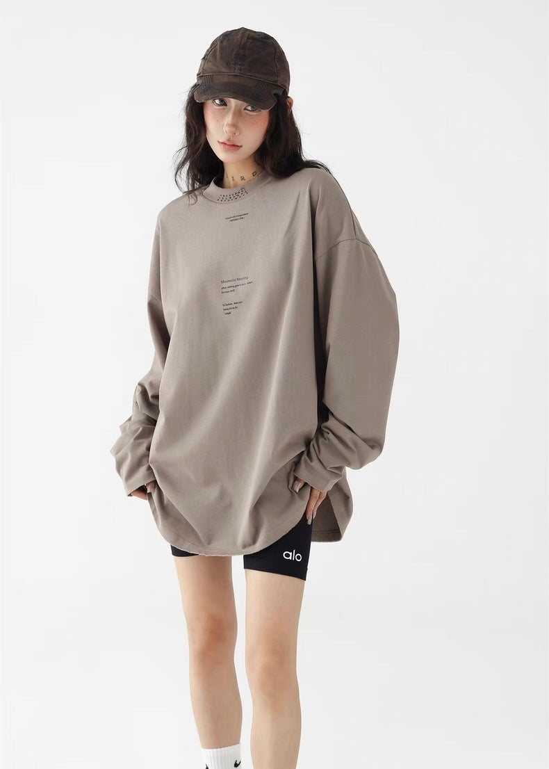 Mid-neck pullover shirt / AS1276