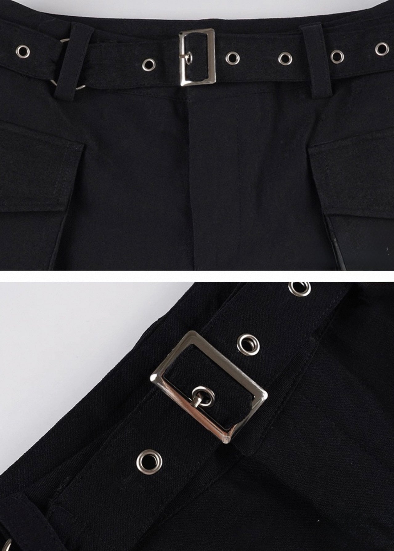 メタルベルトブラックショートパンツ / VO1135
