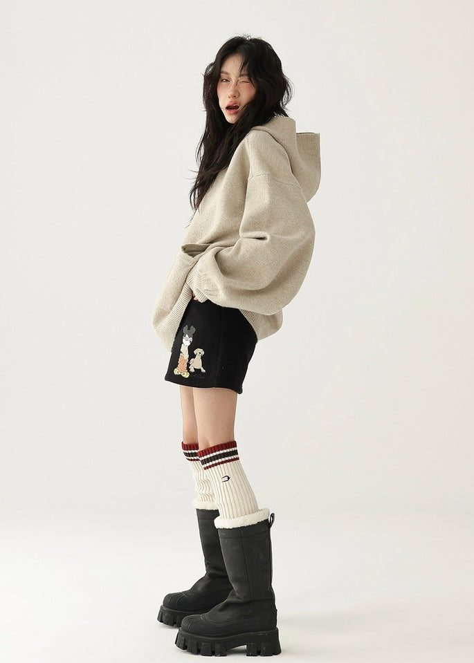 turtleneck pullover hoodie / AS1183 