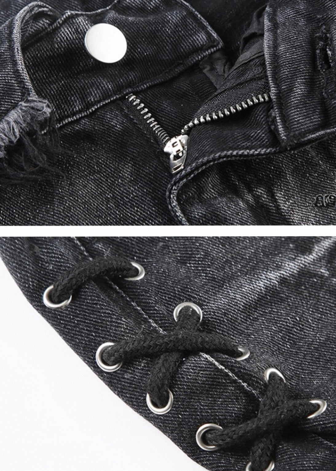 ダメージデニムスタッズショートパンツ / VO1179