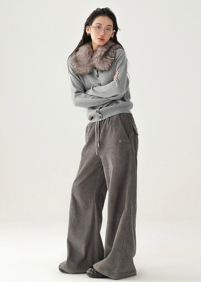 loose fit corduroy pants / AS1186 