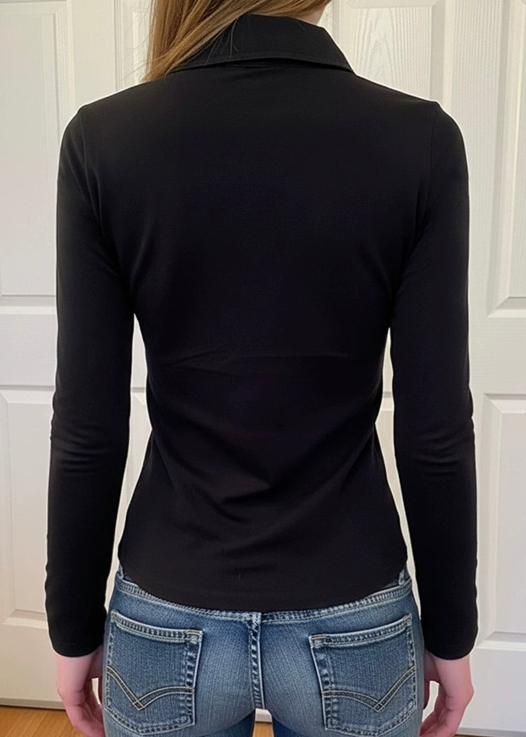 ジッパー付きポケットボタン長袖T / VO1309