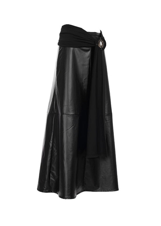 PUレザーミディスカート / VO1317