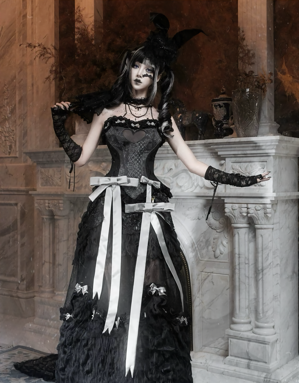 Gothic Long Tailored Skirt & Petti Coat / NC07