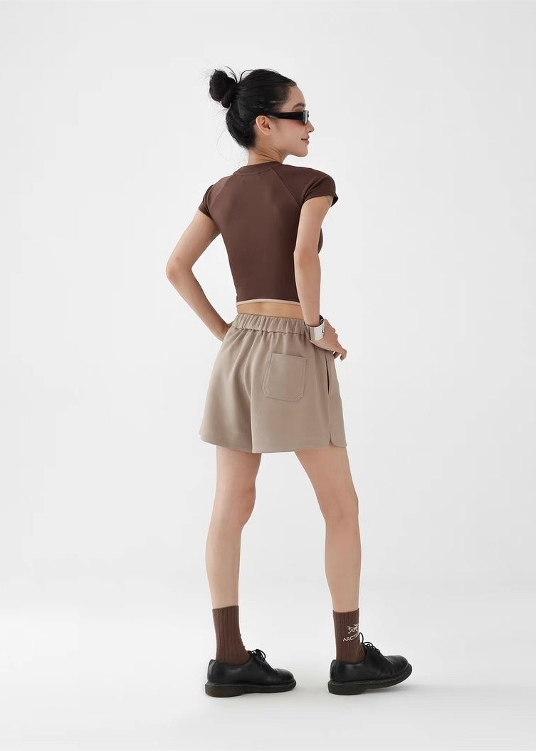 Slim fit short T-shirt / AS1289