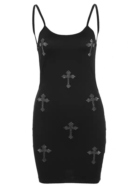 クロス柄ミニワンピース / vo1266