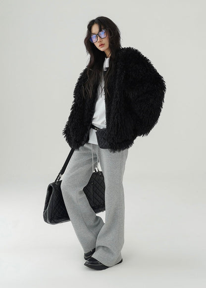 american retro fur jacket / AS1153 