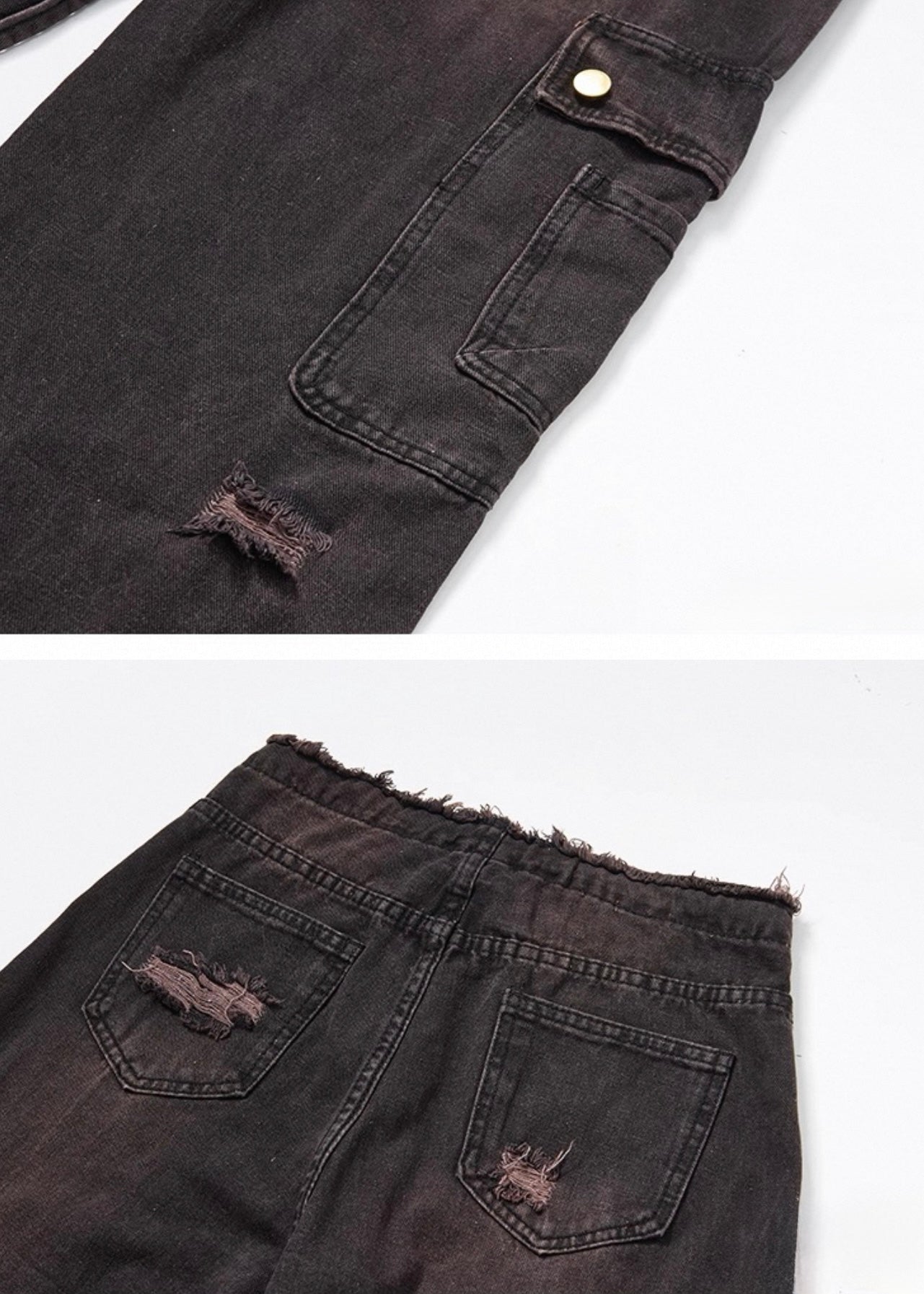 ストラップスタースタッズデニムパンツ / VO1156