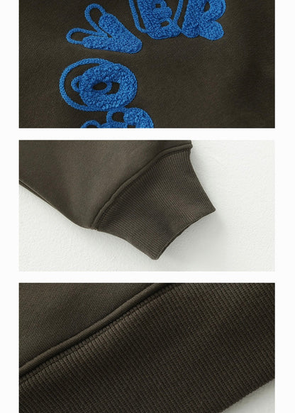 embroidery pullover hoodie / AS1169 