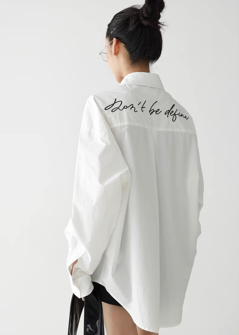 Loose Casual White Shirt / AS1265