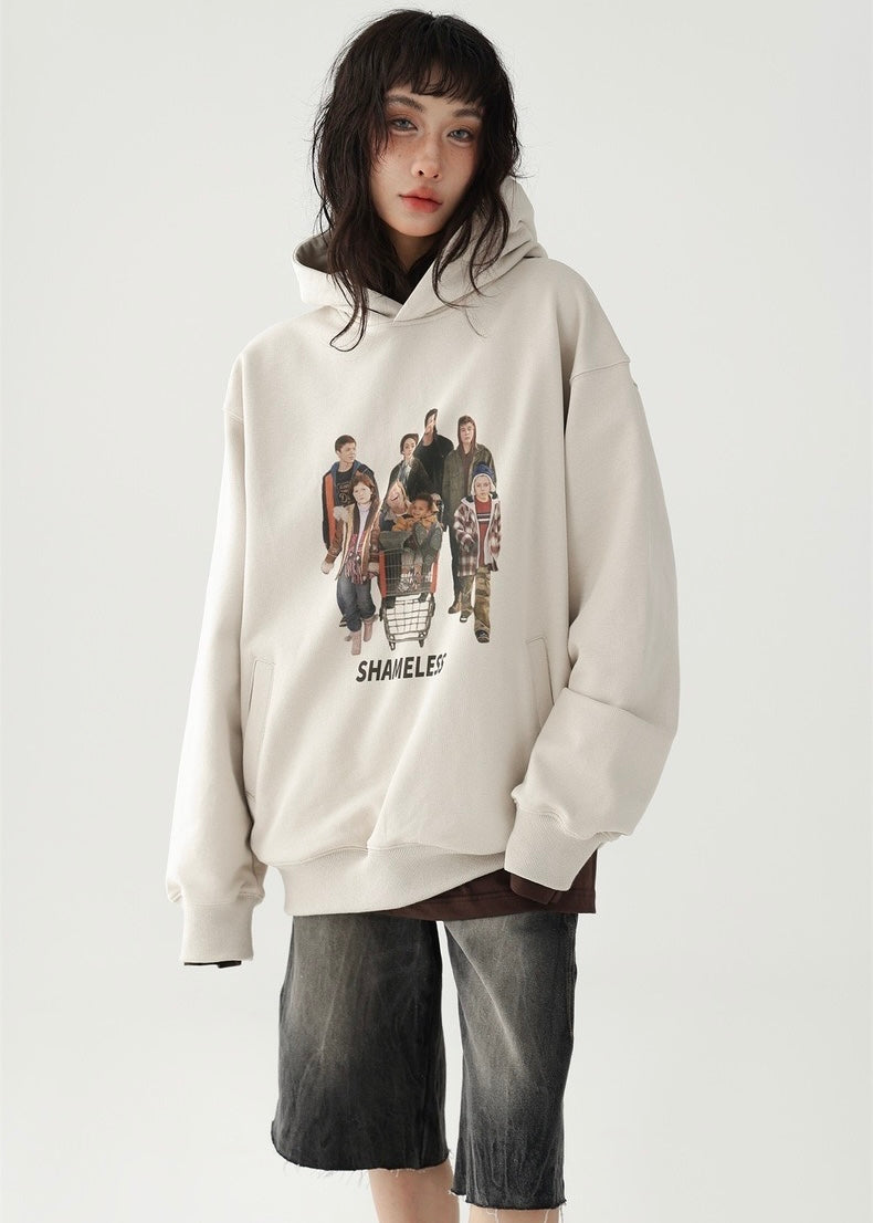 American retro pullover hoodie / AS1209 