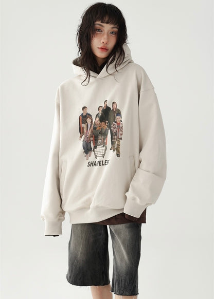 American retro pullover hoodie / AS1209 