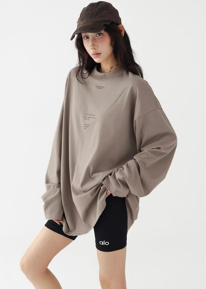 Mid-neck pullover shirt / AS1276