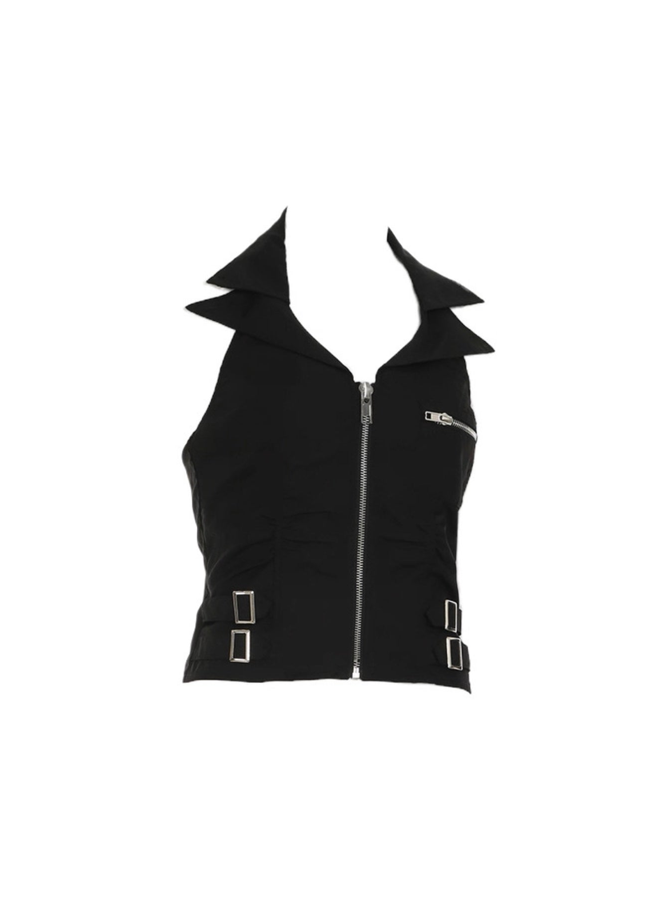 ジップアップベストトップス / VO1244