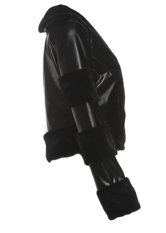 ファー裏地 PUレザージャケット / VO1313