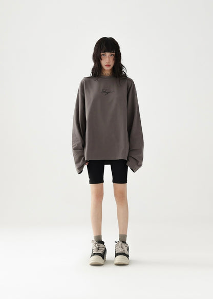 Fake Two Piece Slim T-Shirt & Loose Long Sleeve T-Shirt / AS1238