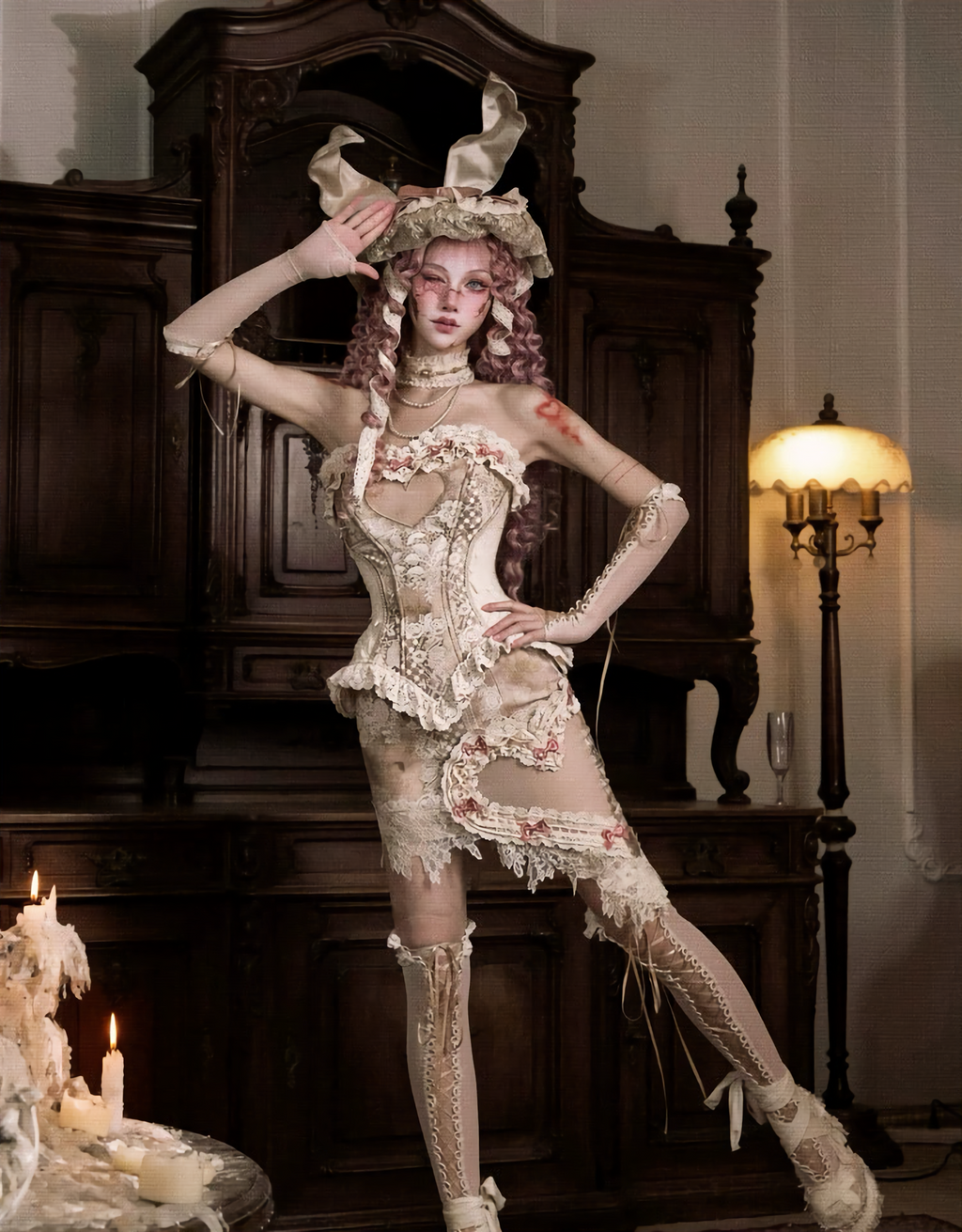 Love Fishbone Rococo Top Set / DR08