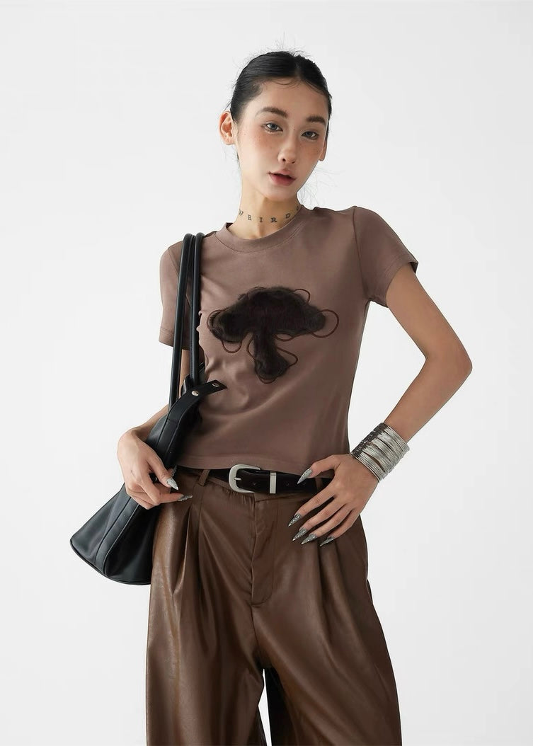 Fuzzy Mushroom T-shirt / AS1296