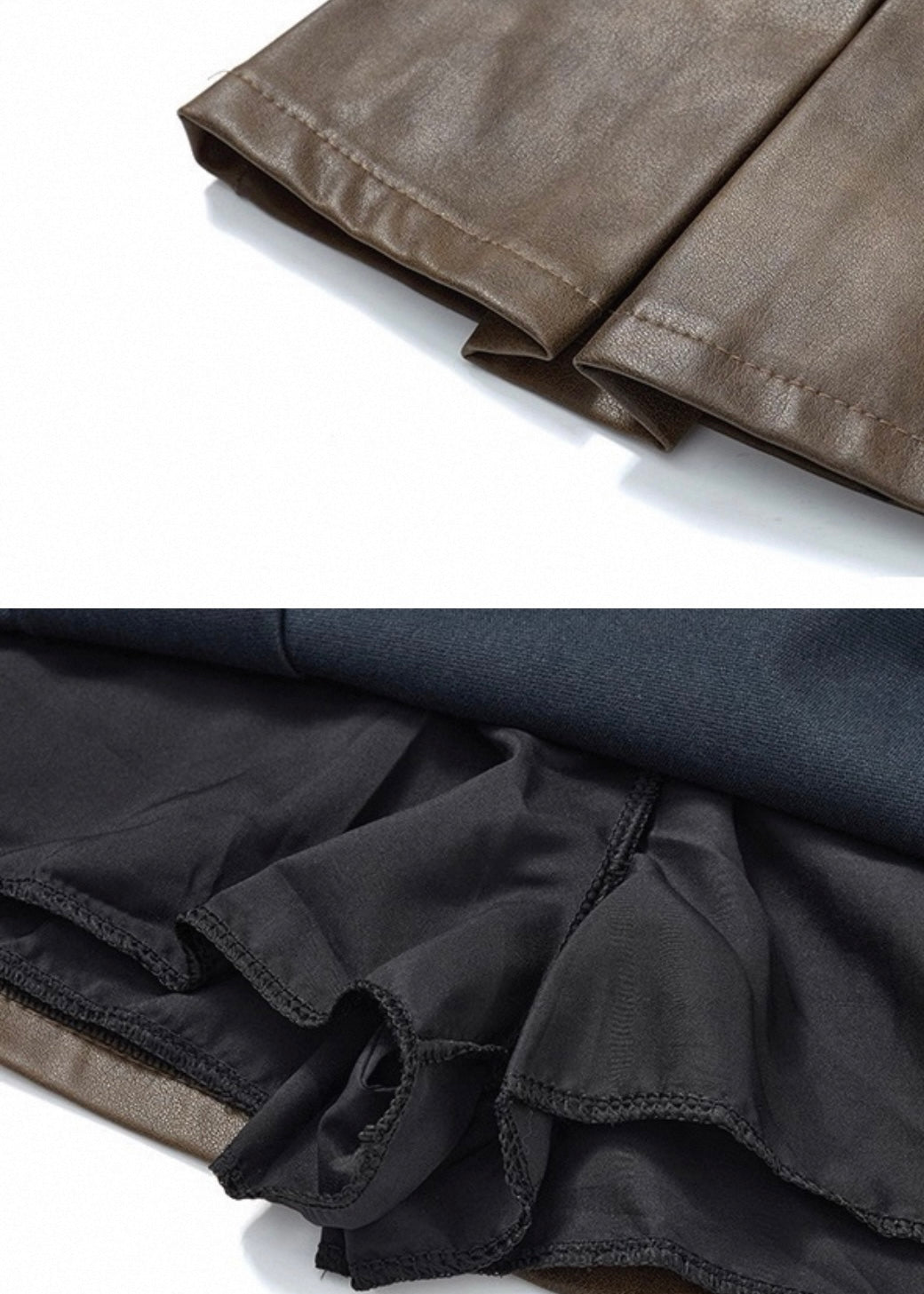 ベルト付きPUレザースカート / VO1240