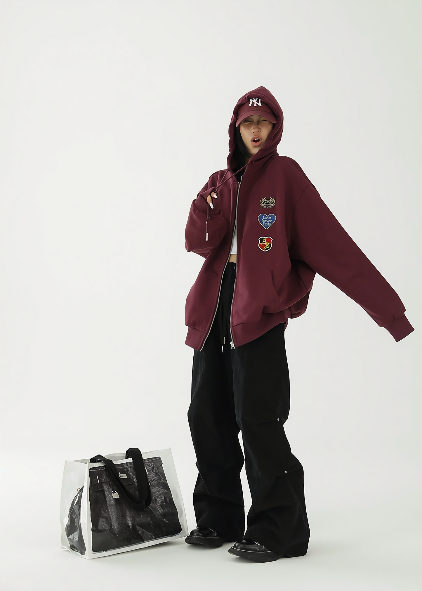 American retro wide leg pants / AS1131 