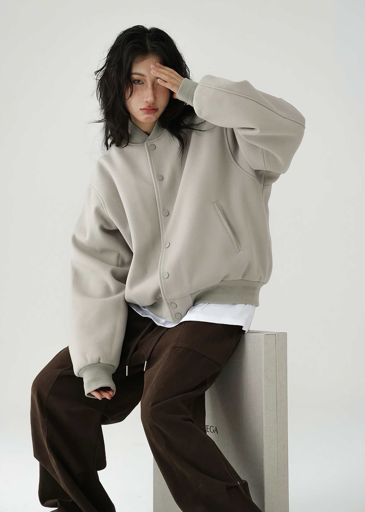 baseball jersey padded jacket / AS1130 
