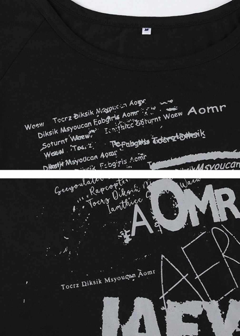 プリントイレギュラーヘム半袖シャツ / VO1195