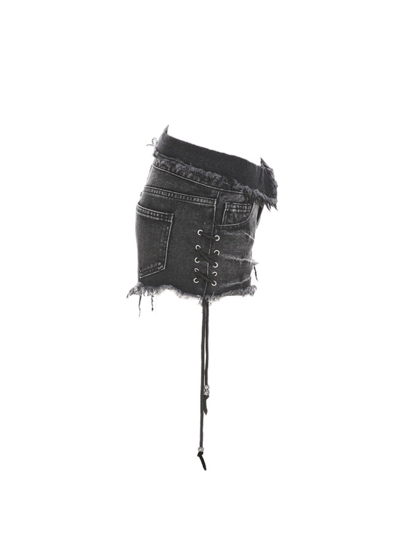 ダメージデニムスタッズショートパンツ / VO1179
