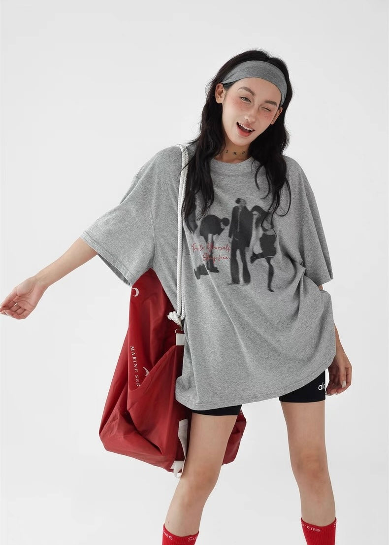 Portrait Round Neck T-Shirt / AS1271