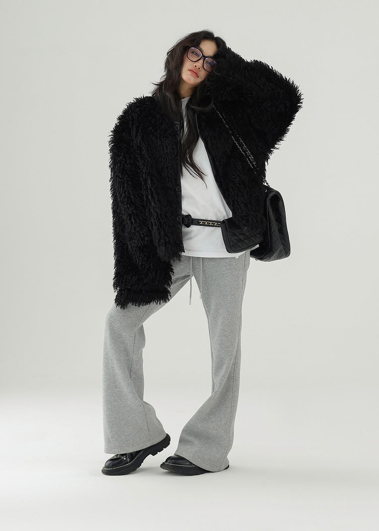 american retro fur jacket / AS1153 